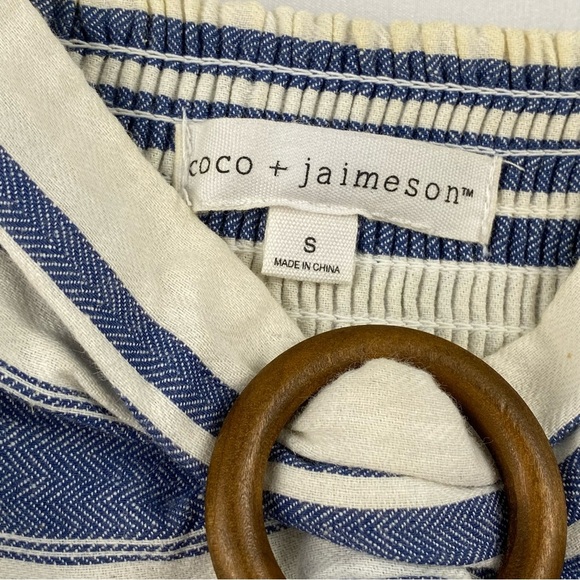 Francesca’s Coco + Jaimeson Women’s Cropped Top Stripes Size Small - Picture 6 of 16